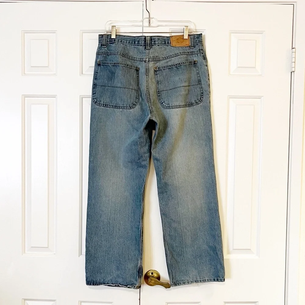 Steve & Barry's Light Wash Worker Pant Straight Leg Jeans. Size 32